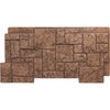 Ekena Millwork 49"W x 24 1/2"H x 1 1/4"D Castle Rock Stacked Stone, StoneWall Faux Stone Siding Panel, Sedona PNU24X48CRSE